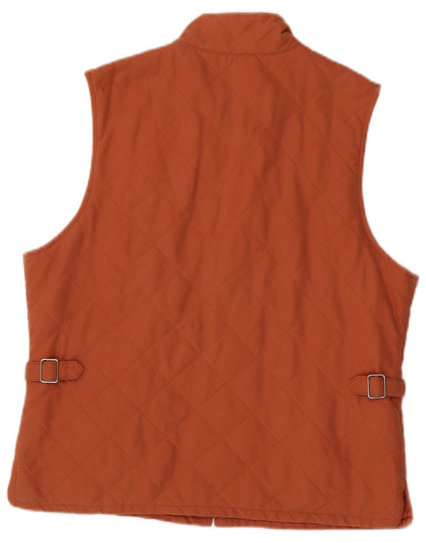 Orvis Γυναικεία καπιτονέ Gilet UK 14 Medium Orange Polyester
