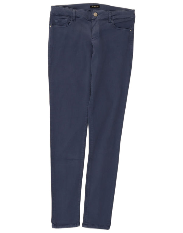 Massimo Dutti Γυναικείο Skinny Casual Παντελόνι EU 38 Small W28 L29 Navy Blue