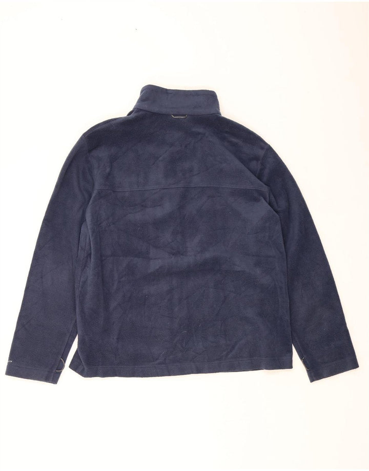 COLUMBIA Ανδρικό Fleece Jacket UK 40 Large Navy Blue Polyester