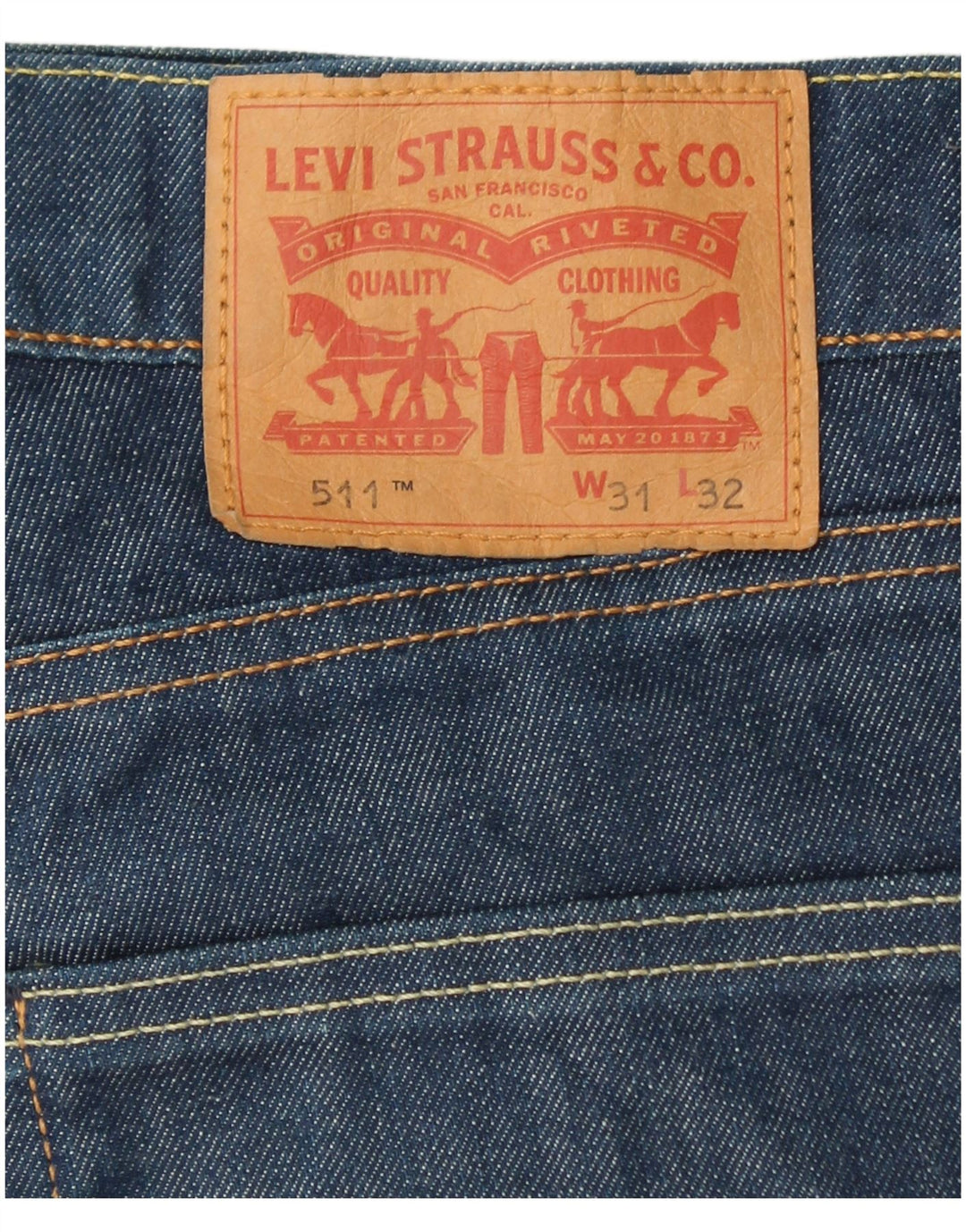 LEVI'S Γυναικείο 511 Slim Jeans W31 L32 Μπλε Βαμβακερό
