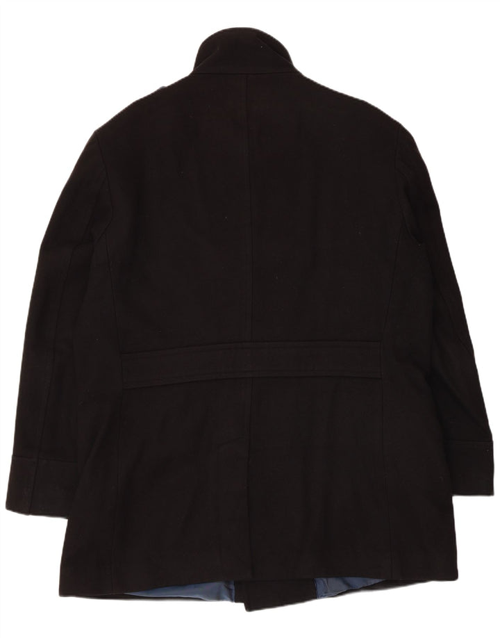 Marks & Spencer Ανδρικό παλτό με διπλό στήθος UK 42 XL μαύρο μαλλί