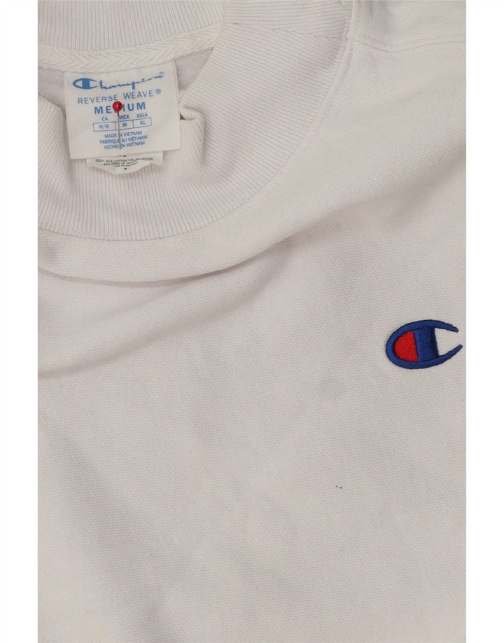 Champion Γυναικεία φούτερ Crop Jumper UK 14 Medium White Cotton
