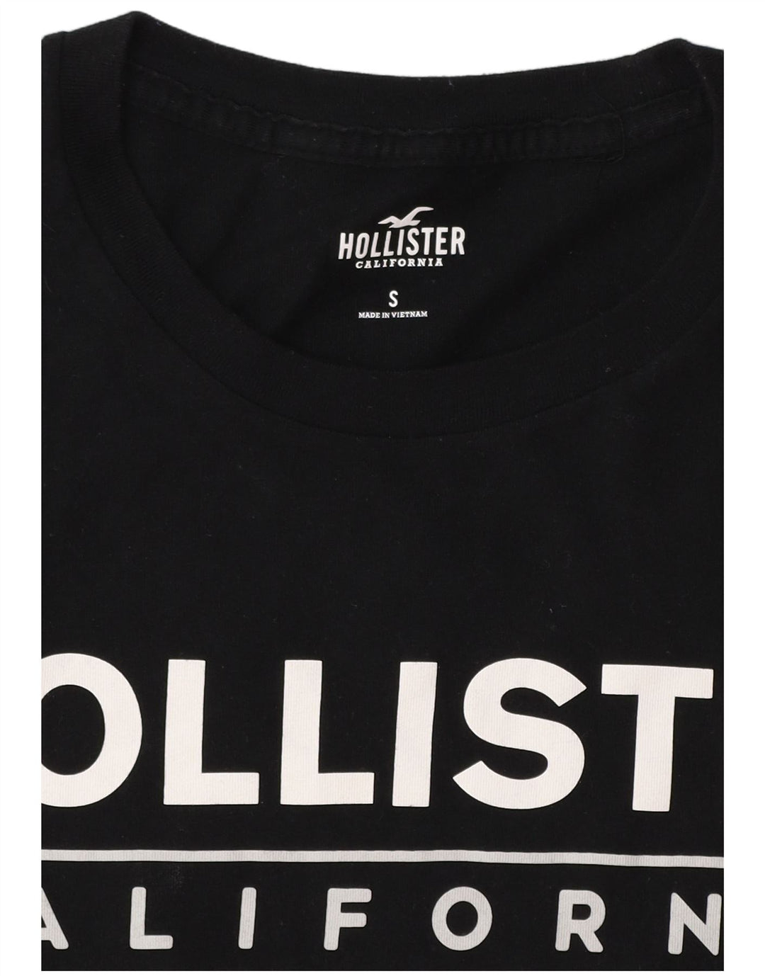 Ανδρικό γραφικό μπλουζάκι HOLLISTER Top Small Black Colourblock