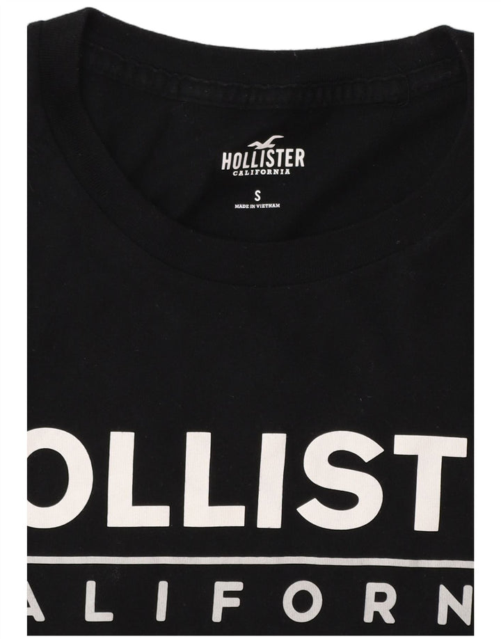 Ανδρικό γραφικό μπλουζάκι HOLLISTER Top Small Black Colourblock