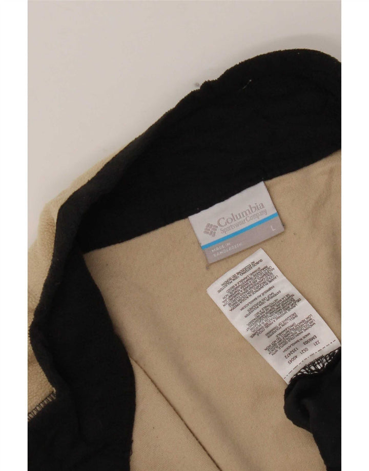 Columbia Ανδρικό φερμουάρ με λαιμόκοψη Fleece Jumper Μεγάλο μπεζ χρωματιστό πολυεστέρας
