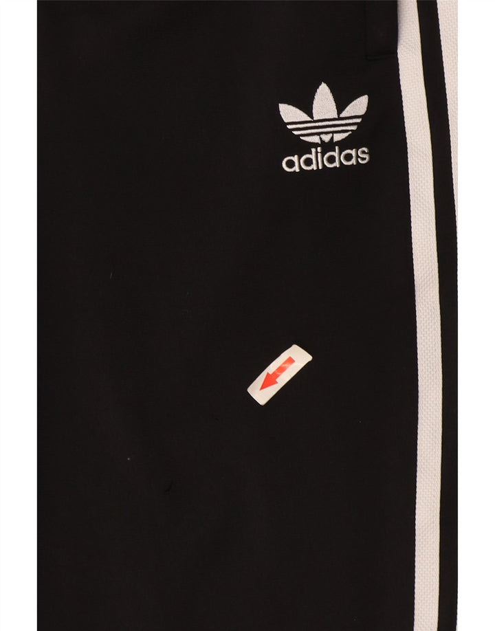 Adidas Boys Tracksuit Trousers Joggers 13-14 Years Black Polyester