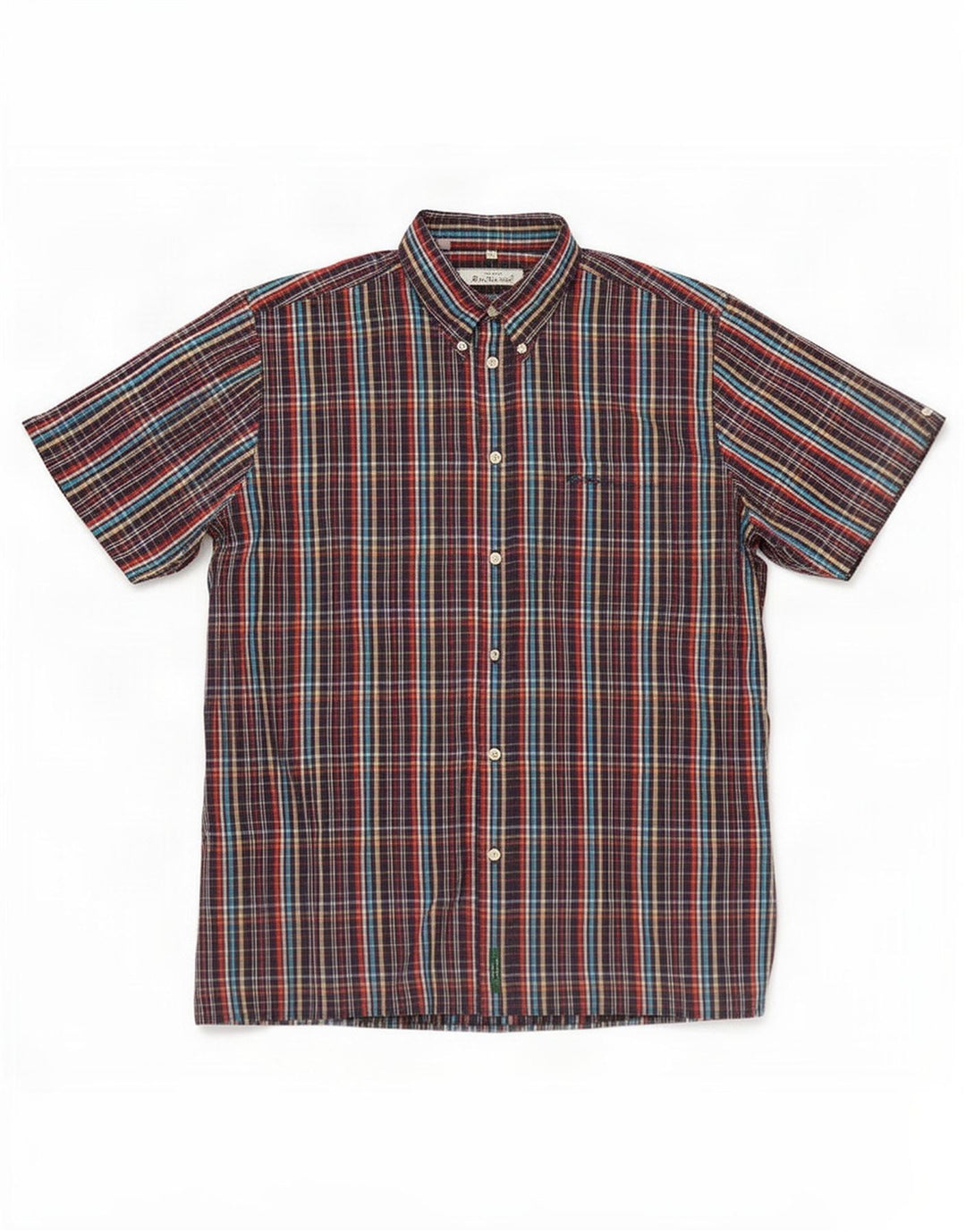 Ανδρικό κοντομάνικο πουκάμισο Ben Sherman XL Πολύχρωμο βαμβακερό