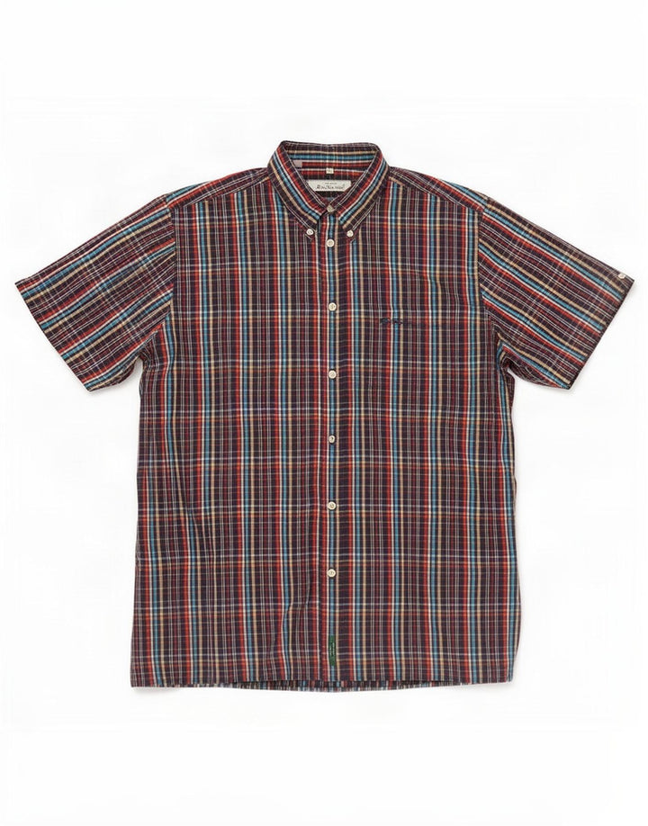 Ανδρικό κοντομάνικο πουκάμισο Ben Sherman XL Πολύχρωμο βαμβακερό