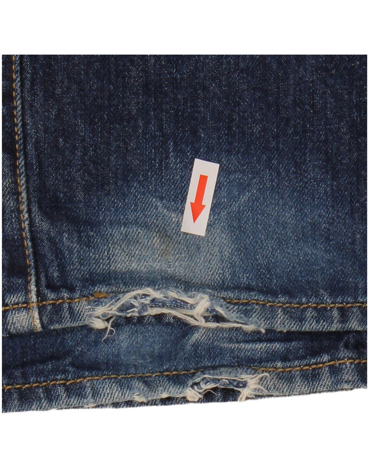 Levi's Mens 501 Straight Jeans W34 L32 Navy Blue Cotton