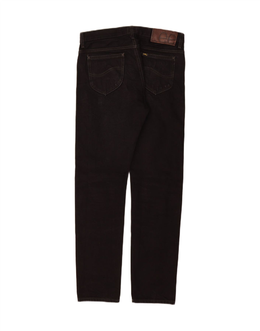 Lee Mens Rider Straight Jeans W30 L32 Μαύρο βαμβακερό