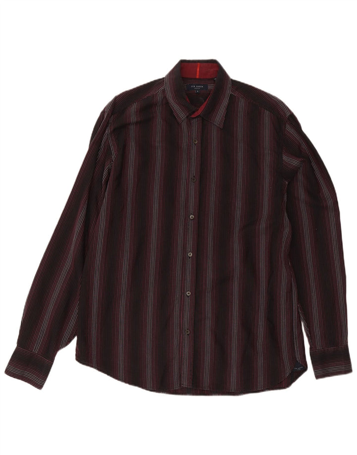 Ανδρικό πουκάμισο Ted Baker 5 XL Μαύρο ριγέ