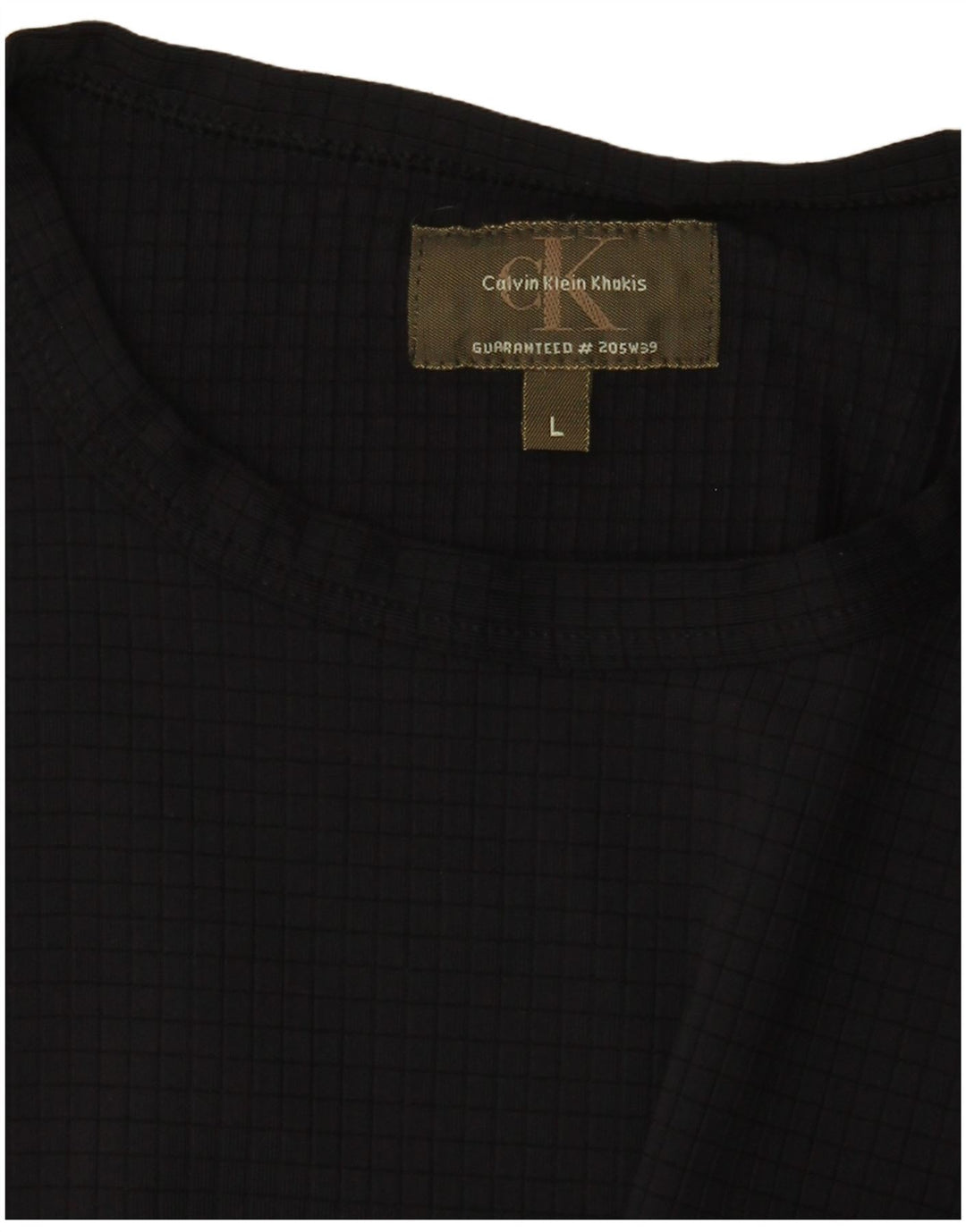 Calvin Klein Γυναικείο T-Shirt Khakis Top UK 14 Large Black