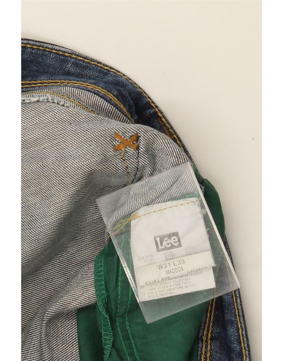 LEE Γυναικείο Maddox Straight Jeans W31 L33 Blue Cotton