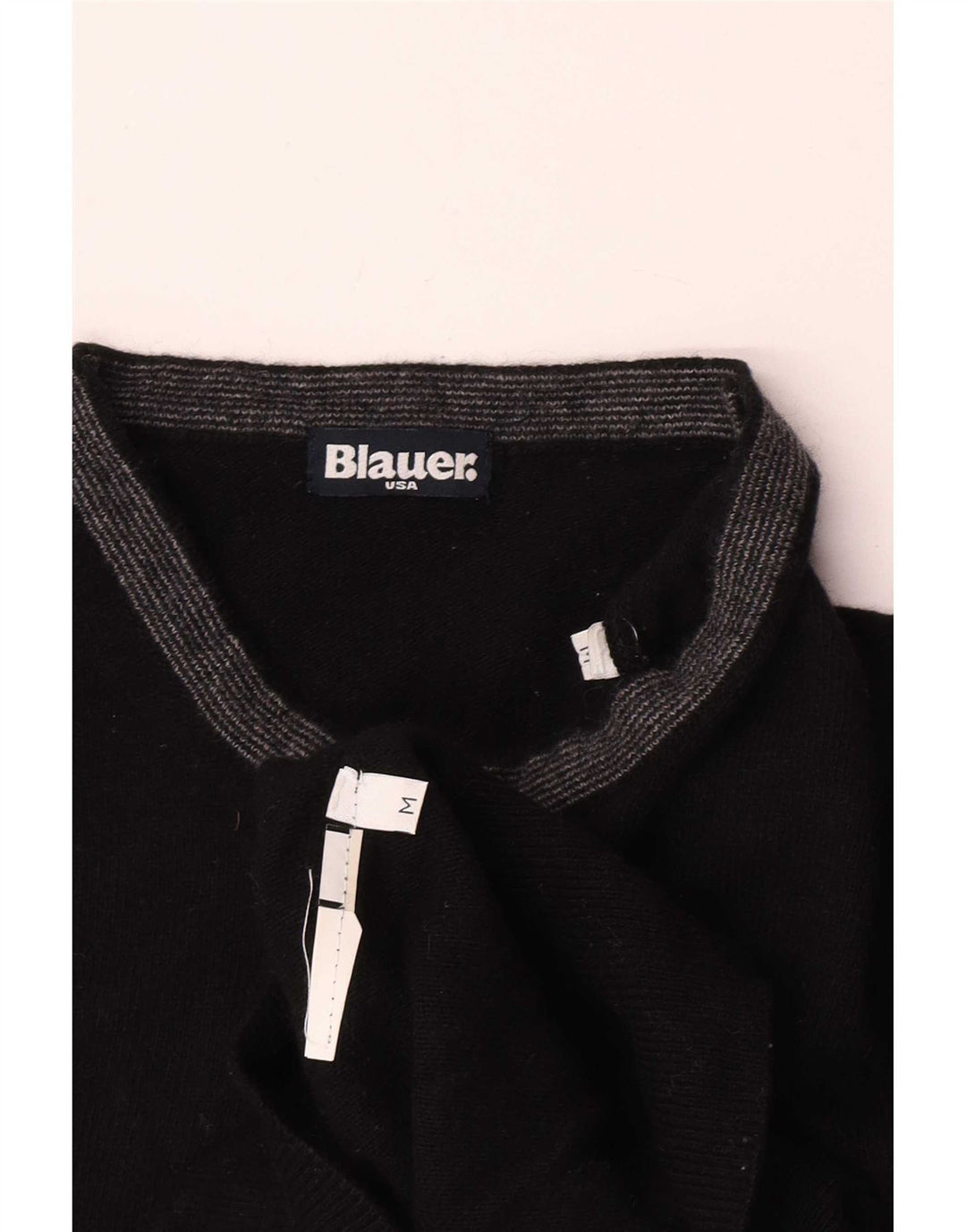 Blauer Ανδρικό πουλόβερ με λαιμόκοψη, μεσαίο μαύρο