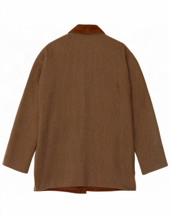 Conbipel Γυναικείο Suede Jacket IT 42 Medium Beige Leather ψαροκόκαλο