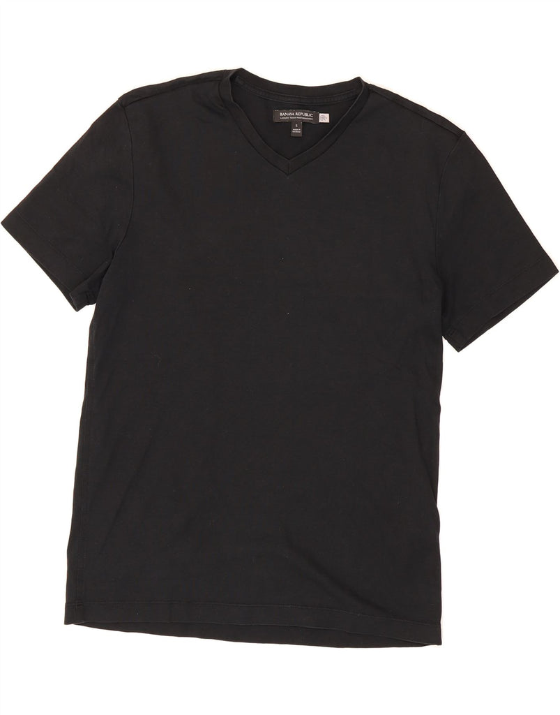 BANANA REPUBLIC Mens T-Shirt Top Small Black Cotton Vintage Banana Republic and Second-Hand Banana Republic from Messina Hembry 