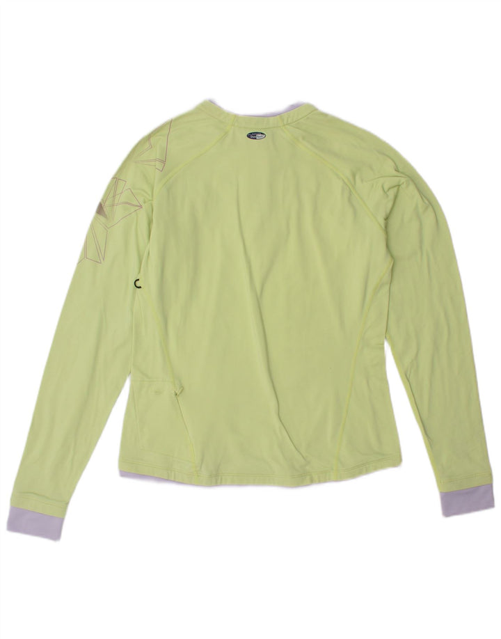 Γυναικεία αθλητική φόρμα γραφικών πουλόβερ ASICS Top 10 Small Green Colourblock