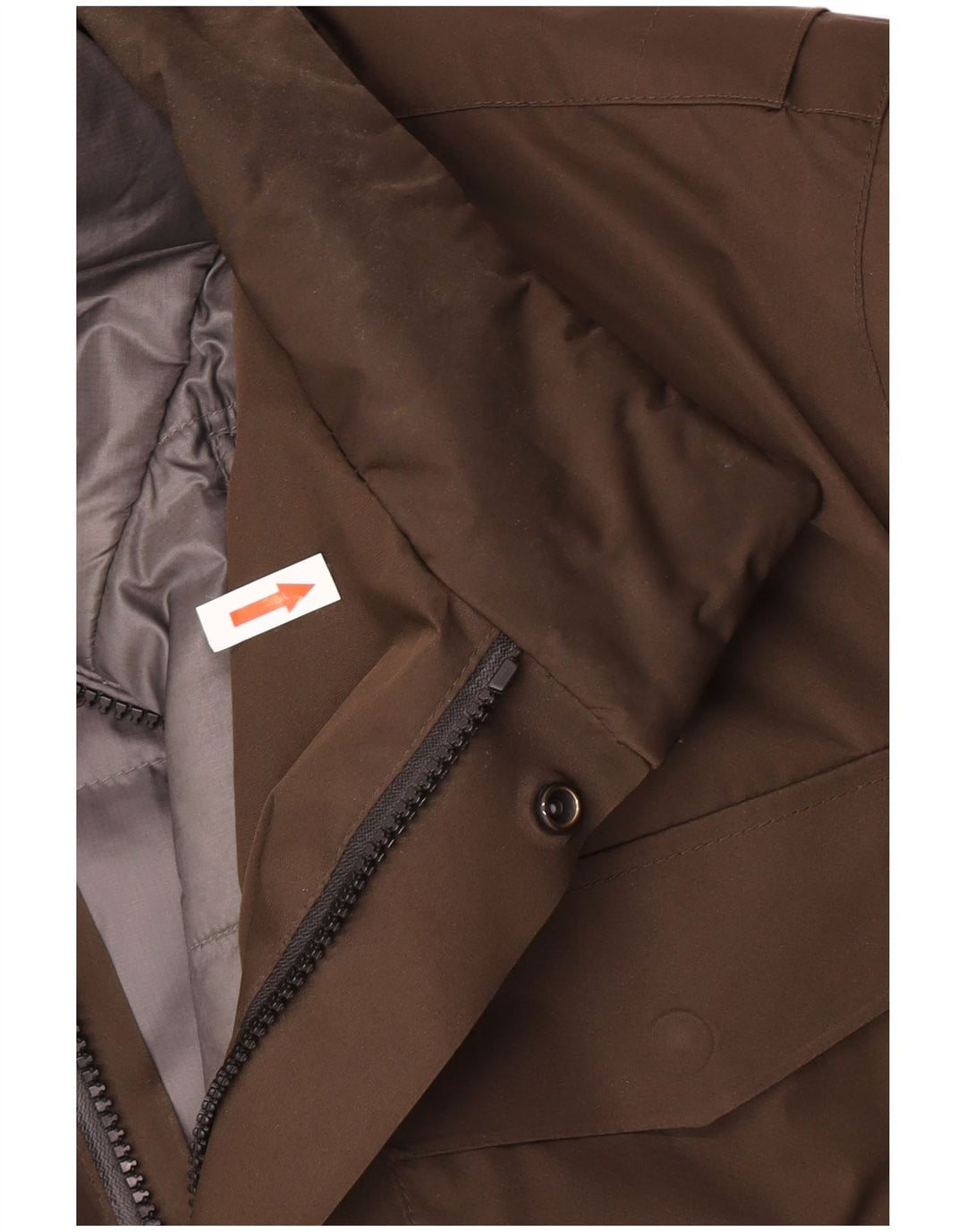 Massimo Dutti Ανδρικό μπουφάν με επένδυση UK 42 XL καφέ πολυεστέρας