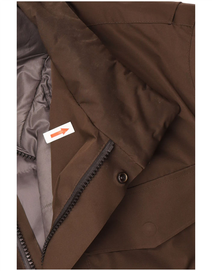 Massimo Dutti Ανδρικό μπουφάν με επένδυση UK 42 XL καφέ πολυεστέρας