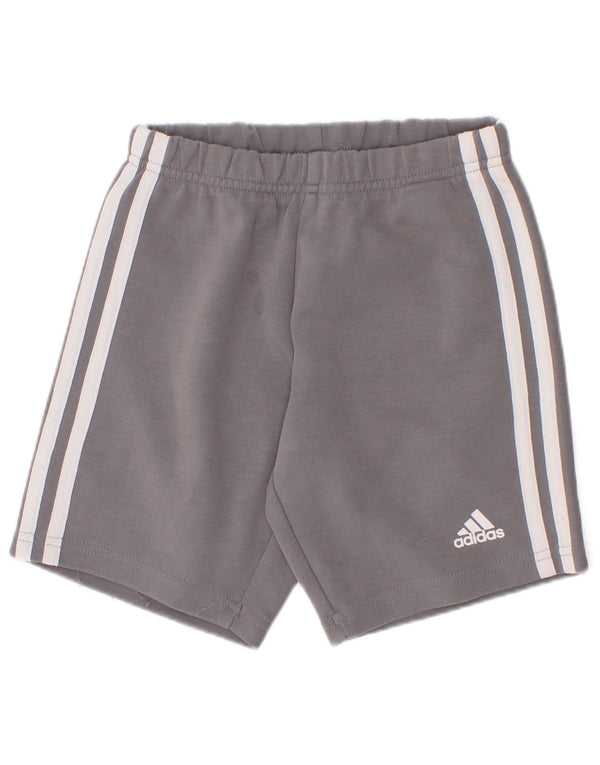 Adidas Boys αθλητικό σορτς 5-6 ετών γκρι βαμβακερό