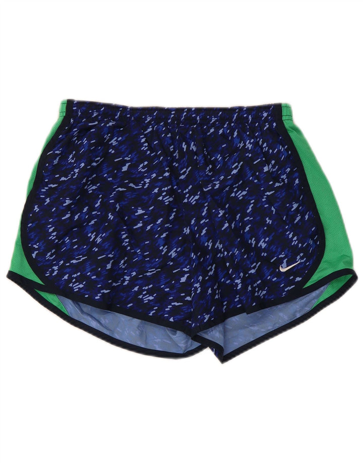 Γυναικείο αθλητικό σορτς NIKE Dri Fit UK 18 XL Navy Blue Colorblock Πολυεστέρας
