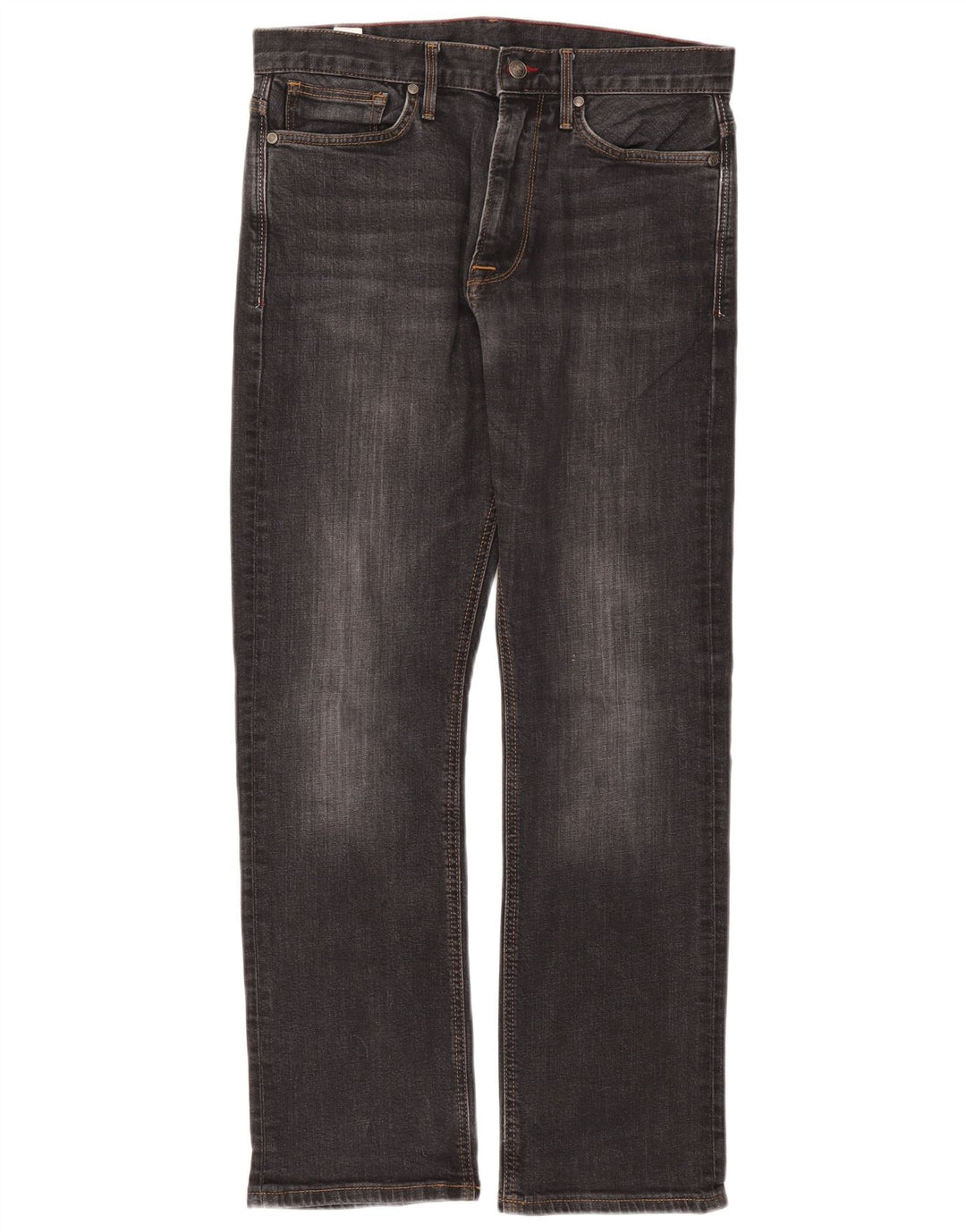 Marks & Spencer Ανδρικό Τζιν Μπλε Harbor Straight W34 L31 Μαύρο βαμβακερό