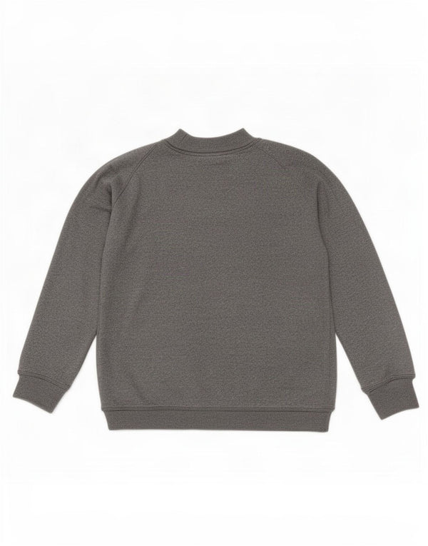 Zara Γυναικεία Φούτερ με γραφικά υπερμεγέθη Jumper UK 10 Small Grey
