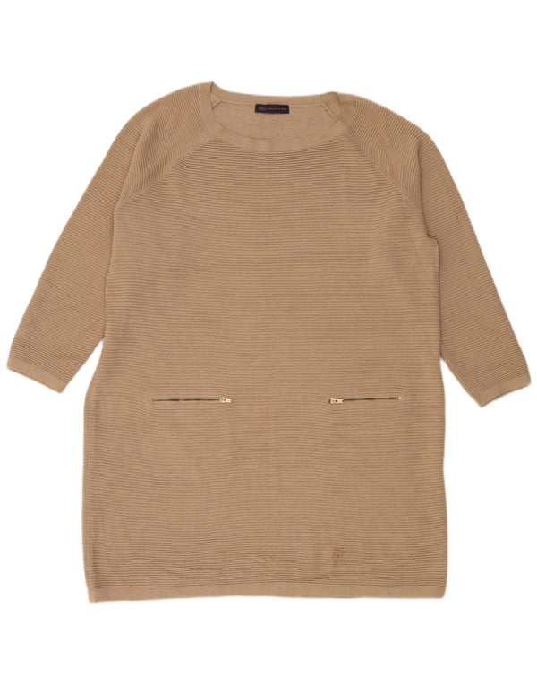 Marks & Spencer Γυναικείο μακρυμάνικο φόρεμα UK 20 2XL Beige