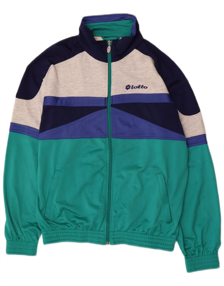 Ανδρική αθλητική φόρμα Lotto Top Jacket Μεσαίου πράσινου χρώματος πολυεστέρας