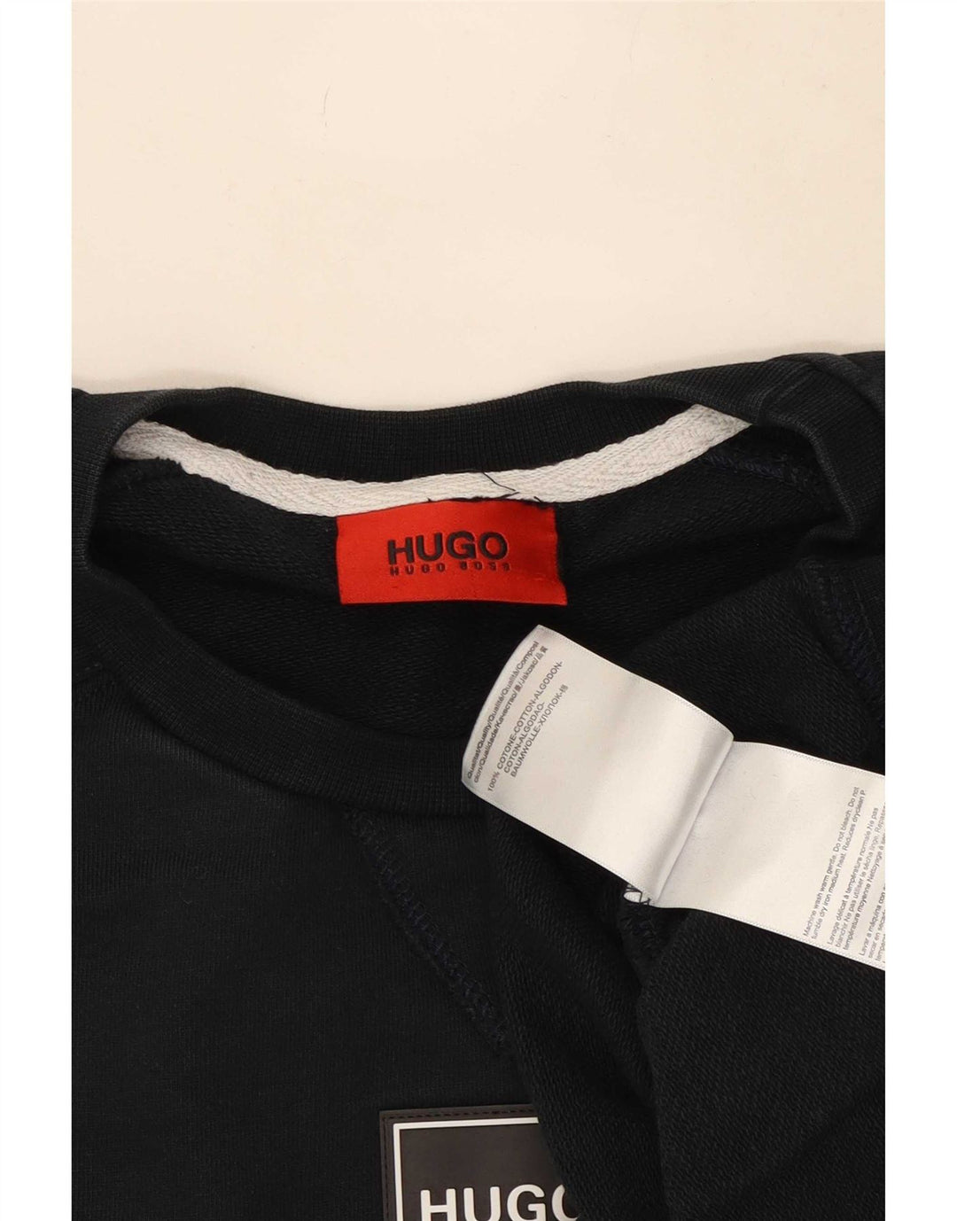 Ανδρικό φούτερ Hugo Boss Jumper Large Navy Blue από βαμβάκι