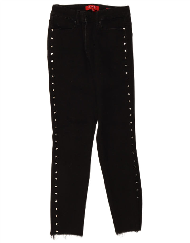 GUESS Womens Skinny Jeans W25 L26 Black