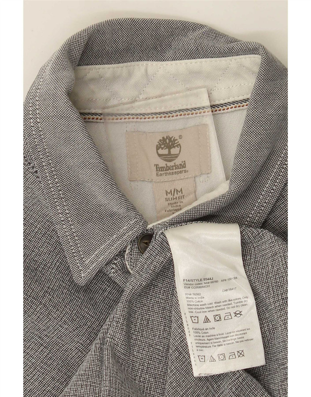 Ανδρικό πουκάμισο Timberland Slim Fit Μεσαίο γκρι βαμβακερό