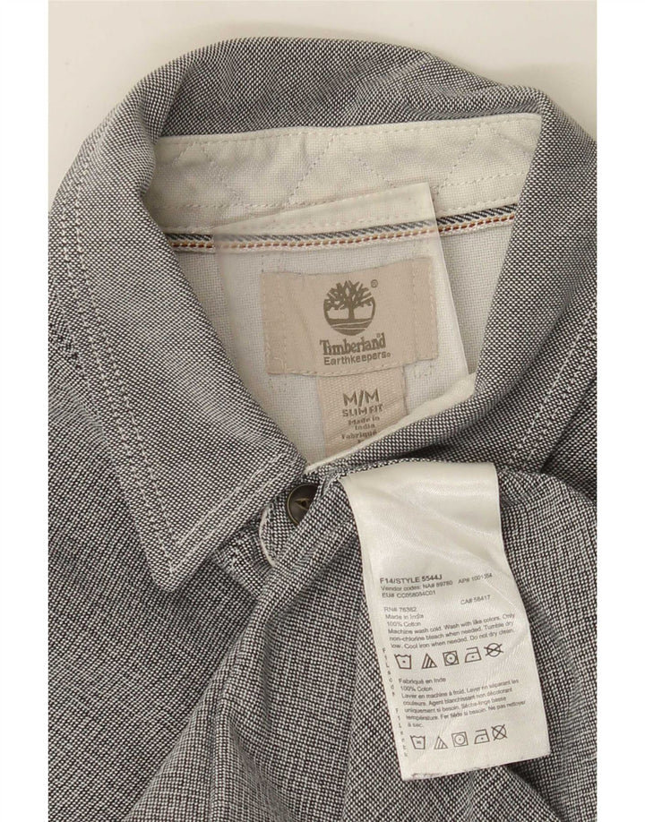 Ανδρικό πουκάμισο Timberland Slim Fit Μεσαίο γκρι βαμβακερό