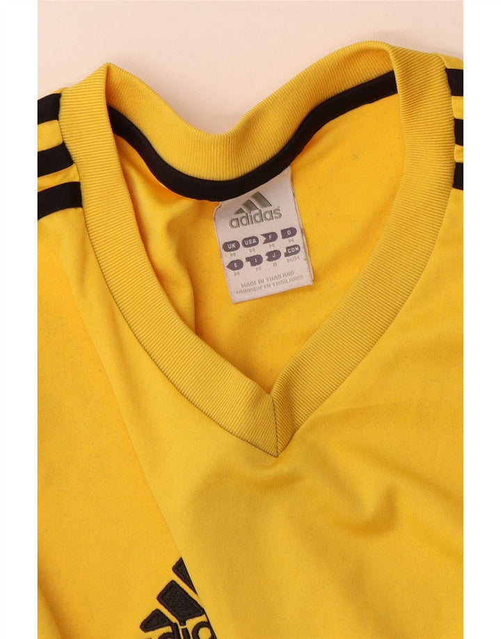 Ανδρικό T-Shirt Climalite Adidas Top Medium Yellow Colourblock