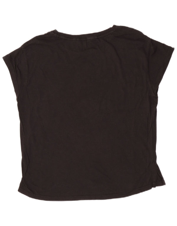 Γυναικείο κοντομάνικο γραφικό μπλουζάκι Puma UK 12 μεσαίο μαύρο