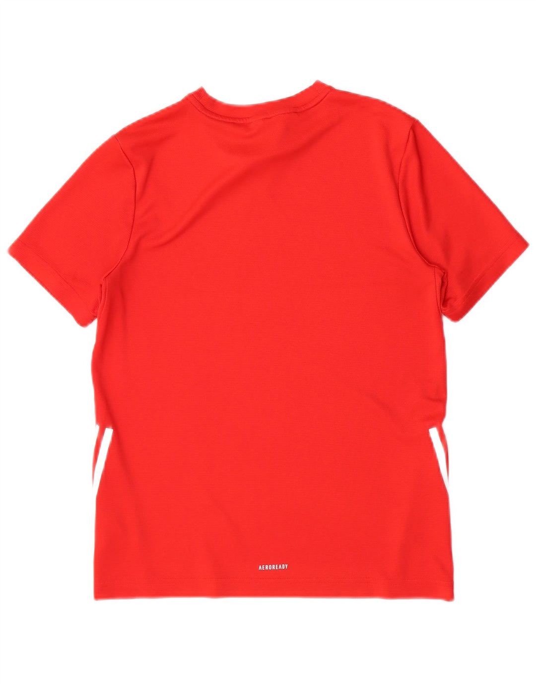 Adidas Boys T-Shirt Top 13-14 Years Red Polyester