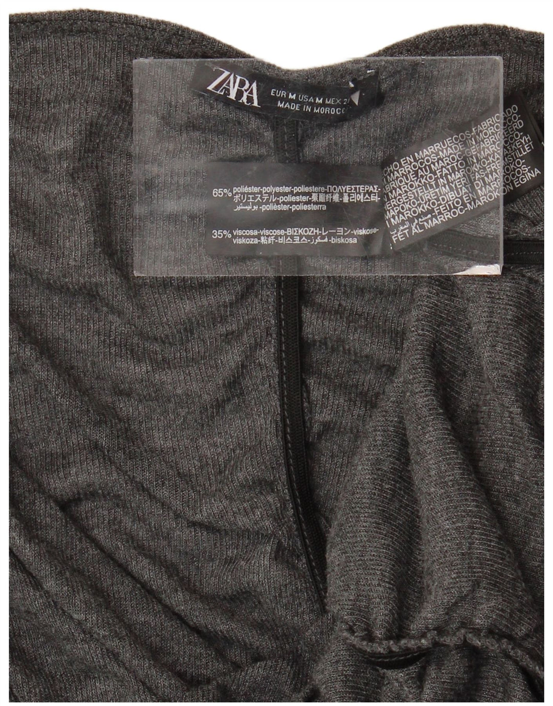 Γυναικεία μπλούζα ZARA Top UK 12 Medium Grey Polyester