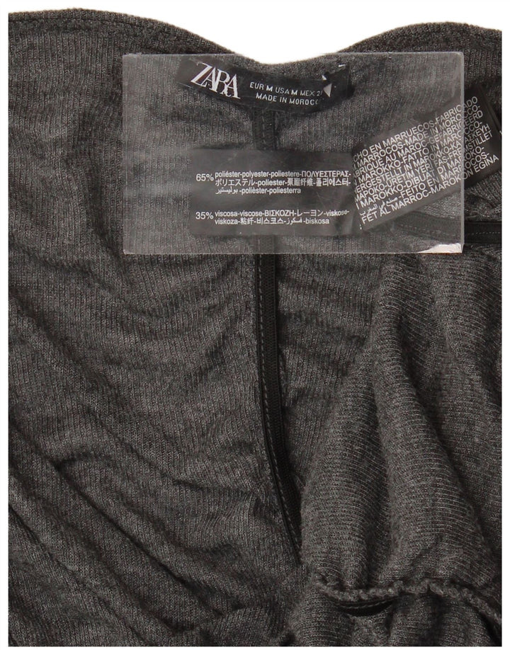 Γυναικεία μπλούζα ZARA Top UK 12 Medium Grey Polyester