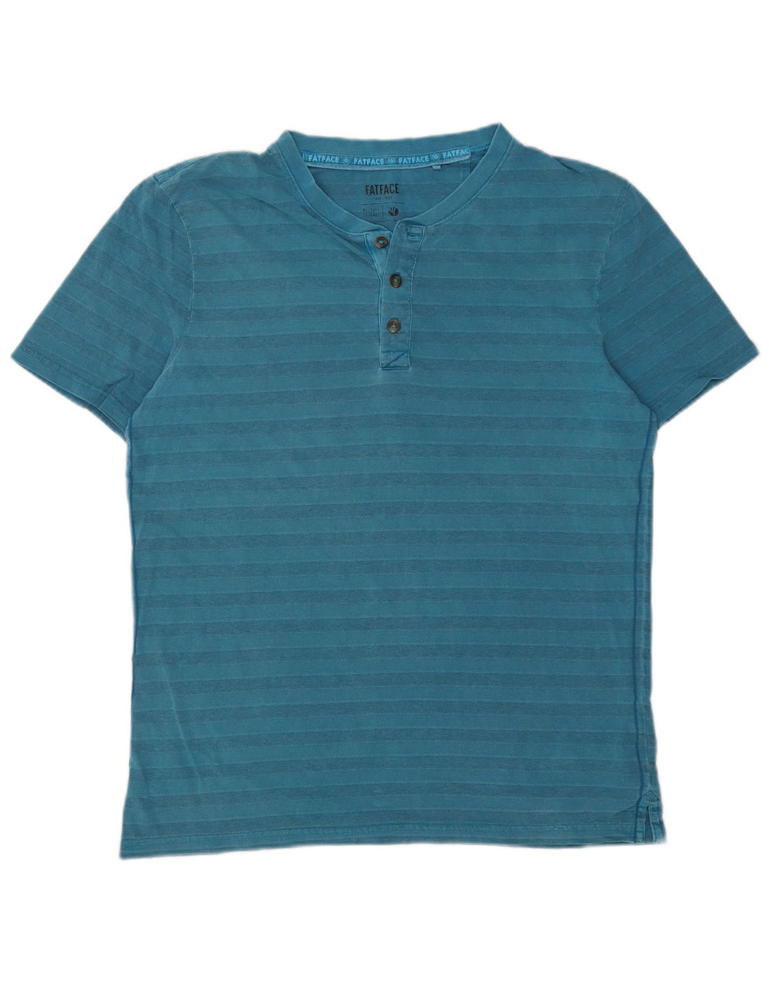 Ανδρικό T-Shirt Fat Face Top Βαμβακερό μεσαίο μπλε ριγέ