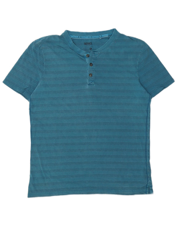 Ανδρικό T-Shirt Fat Face Top Βαμβακερό μεσαίο μπλε ριγέ