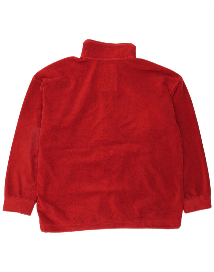 THINK PINK Mens Fleece Jacket UK 40 Large Red Polyester