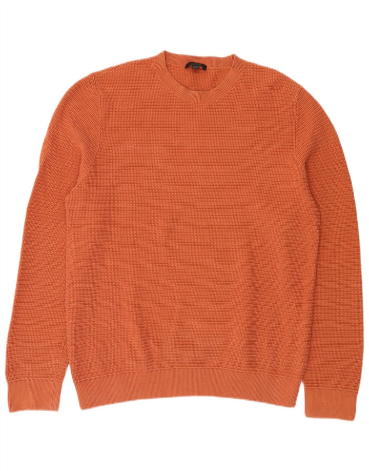 Ανδρικό πουλόβερ Cos Crew Neck Jumper Μεγάλο Πορτοκαλί Βαμβακερό