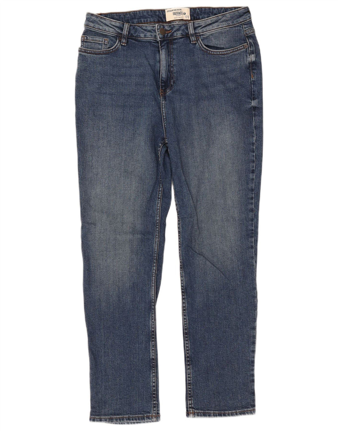 Fat Face Γυναικείο Chesham Girlfriend Slim Jeans UK 12 Medium W32 L27 Blue