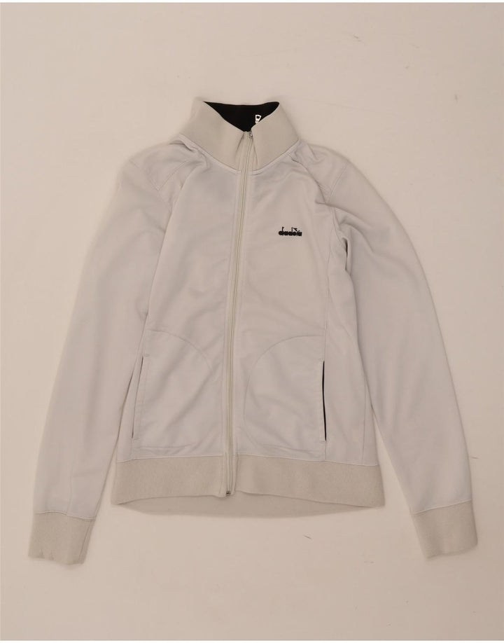 Γυναικεία αθλητική φόρμα Diadora Top Jacket UK 14 Large White Polyester