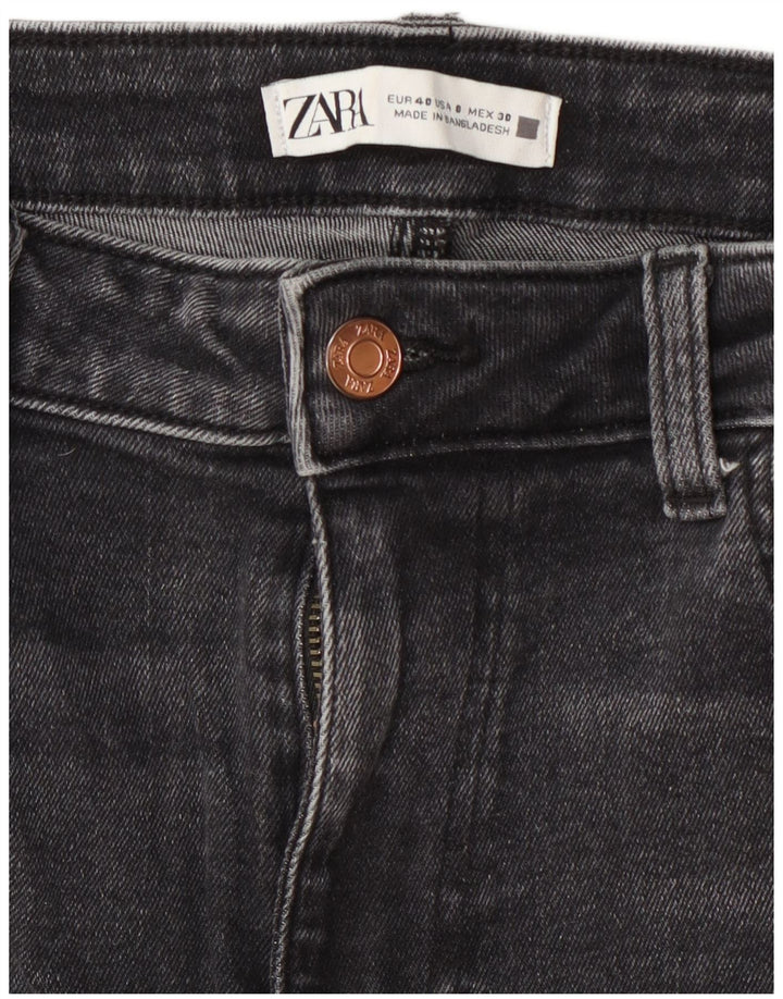 Zara Γυναικείο Cropped Jeans EU 40 Medium W30 L26 Grey