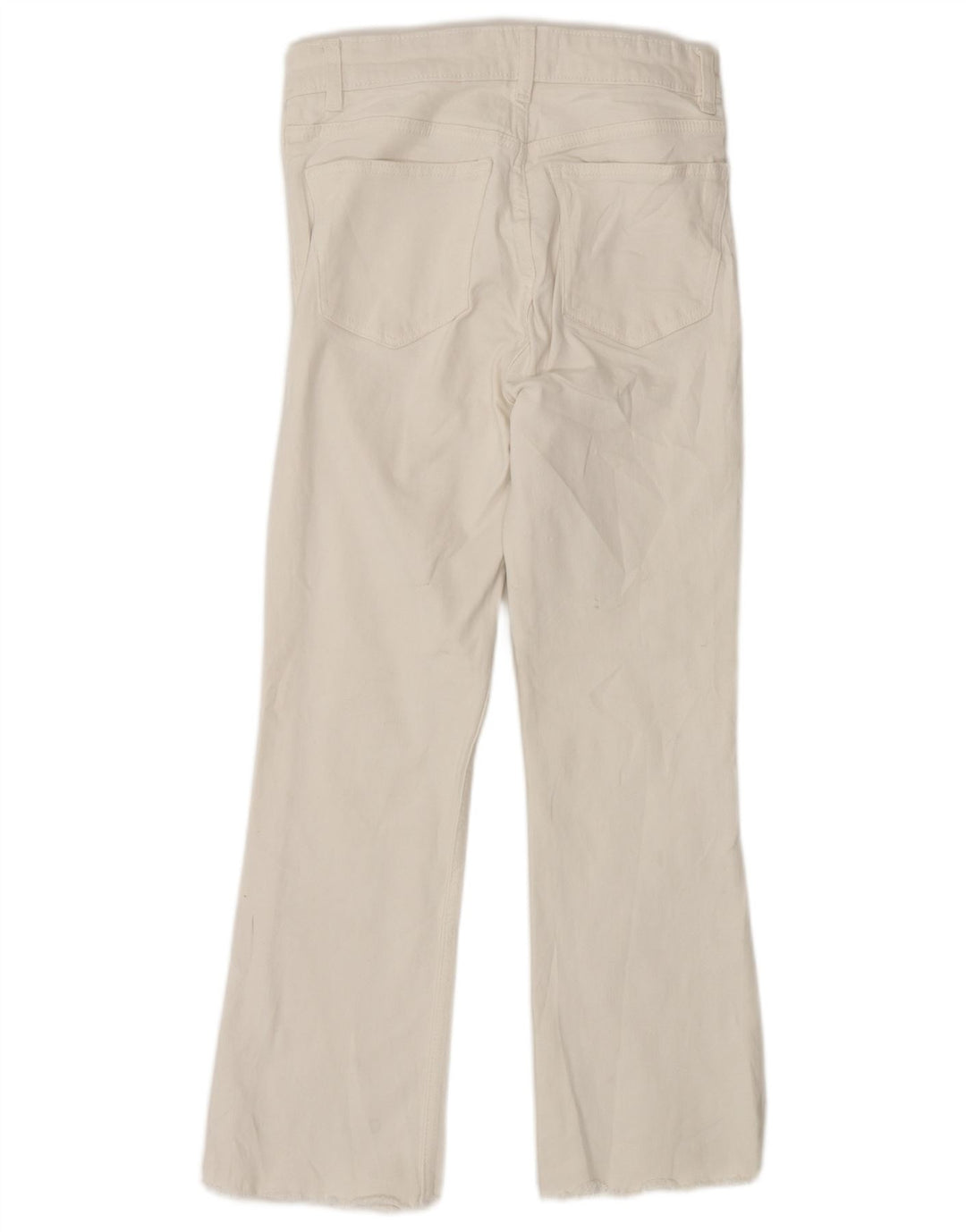 Zara Γυναικείο Ψηλό Μποτάκι Τζιν EU 38 Small W28 L25 Λευκό