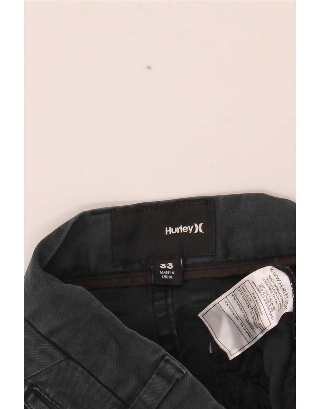 Ανδρικό σορτς Chino Hurley W33, μεσαίο μπλε, βαμβακερό