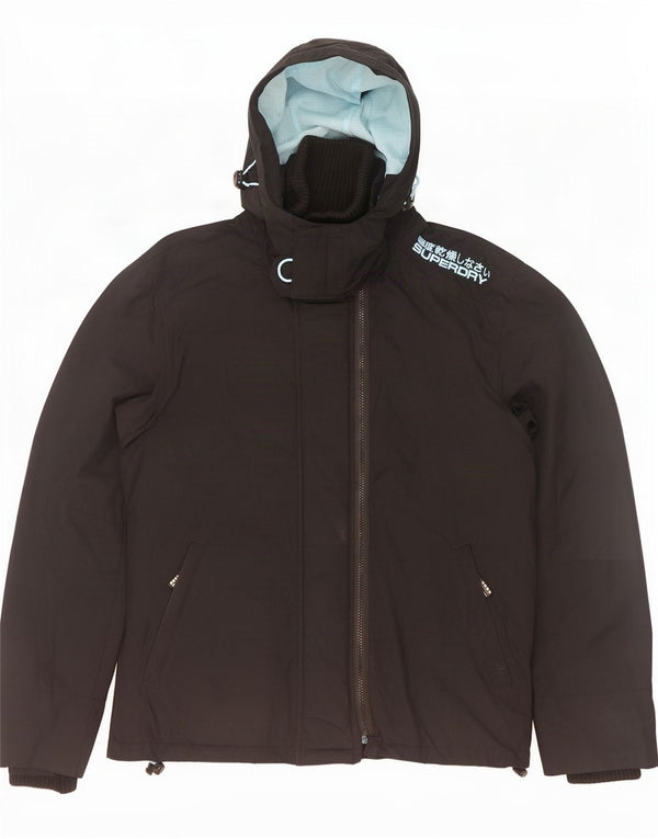 Superdry Mens The Windcheater Graphic Windbreaker Jacket UK 38 Medium Black