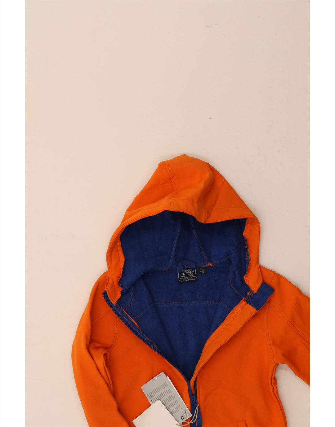 MOUNTAIN WAREHOUSE Boys Hooded Windbreaker Jacket 7-8 Years Orange Vintage Mountain Warehouse and Second-Hand Mountain Warehouse from Messina Hembry 
