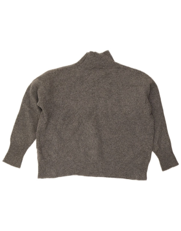 JOULES Γυναικείο πουλόβερ με λαιμό χελώνα μεγάλου μεγέθους UK 18 XL γκρι μαλλί